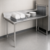 Thumbnail image #3 for Eagle Group Straight Clean Dishtable, 60 x 30 x 43.5 Inch, Left-to-Right Operation, 16/430 Stainless Steel Top