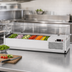 Thumbnail image #4 for Turbo Air E-Line Countertop Salad Prep Table with Clear Hood, 47-1/4 Inch, 8-Pan Capacity, R-290 Self-Contained Refrigeration