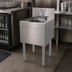 Thumbnail image #3 for Glastender Free Standing Underbar Hand Sink Unit with Deck Mount Faucet, 18 x 19 Inch Stainless Steel