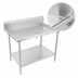 Thumbnail image #3 for John Boos Stainless Steel Sorting Table with 10-Inch Backsplash and Undershelf, 36-7/8 x 30-3/8 Inches
