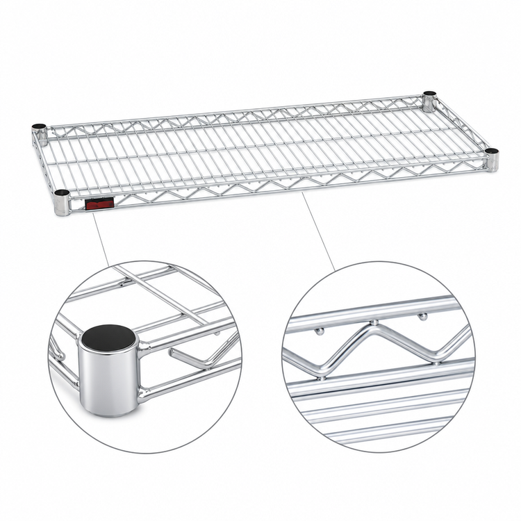 Product image #3 for Eagle Group QuadTruss 60"W x 30"D Chrome-Plated Wire Shelf, 600 lb. Capacity