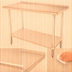 Thumbnail image #3 for Advance Tabco FMS-247 84 Inch x 24 Inch Stainless Steel Work Table with Adjustable Undershelf and 1-1/2 Inch Rear Up-Turn