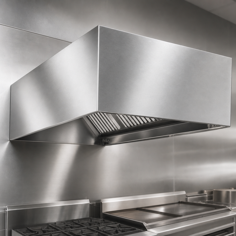 Product image #3 for Eagle Group SpecAir HEB96-114 114-Inch Wall Type Exhaust-Only Commercial Kitchen Hood
