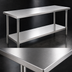 Thumbnail image #3 for Eagle Group Budget Series 60-Inch x 30-Inch Stainless Steel Work Table with Adjustable Undershelf