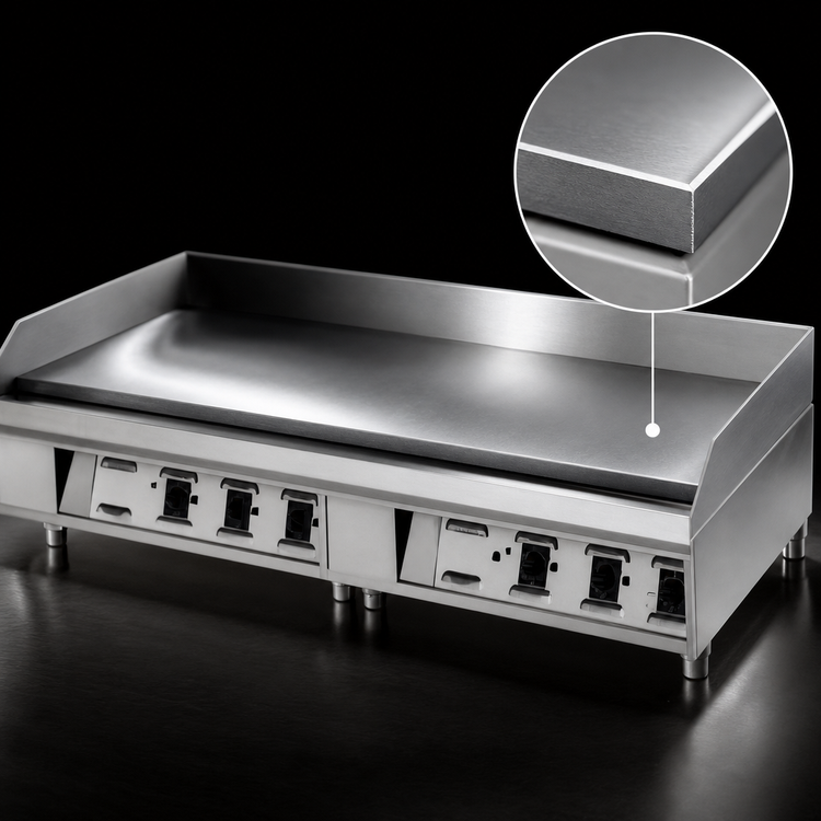 Product image #3 for Lang LG Series 24-Inch Electric Countertop Griddle with Chrome Plate and Solid State Controls