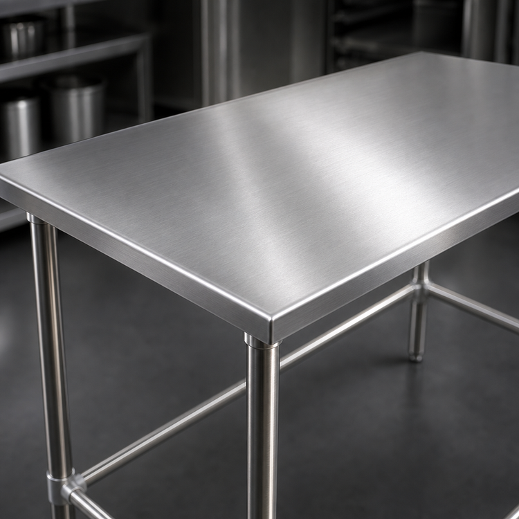 Product image #3 for John Boos Stallion 60-Inch x 30-Inch Stainless Steel Flat Top Work Table with Safety Edge