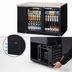 Thumbnail image #3 for Everest Refrigeration EBB59G Two-Section Glass Door Back Bar Refrigerator, 57-3/4 Inch Wide, 20 Cu. Ft.