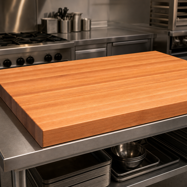 Product image #3 for Boos Block American Cherry Edge Grain Kitchen Countertop, 48 x 38 x 3 Inches, Varnique Finish