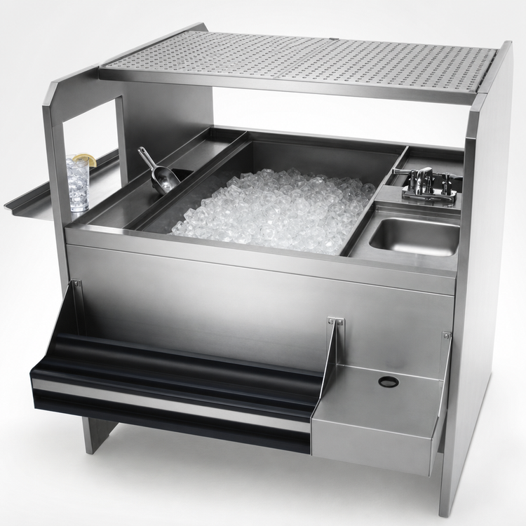 Product image #3 for Advance Tabco Prestige Supreme Double Service Station with 10-Circuit Cold Plate and Dual Hand Sinks