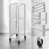 Thumbnail image #3 for Channel Manufacturing Economy Series All-Welded Aluminum Front-Load Bun Pan Rack with 5-Inch Casters, 20-Pan Capacity