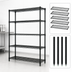 Thumbnail image #3 for Quantum 5-Shelf Stationary Wire Shelving Starter Kit, 60