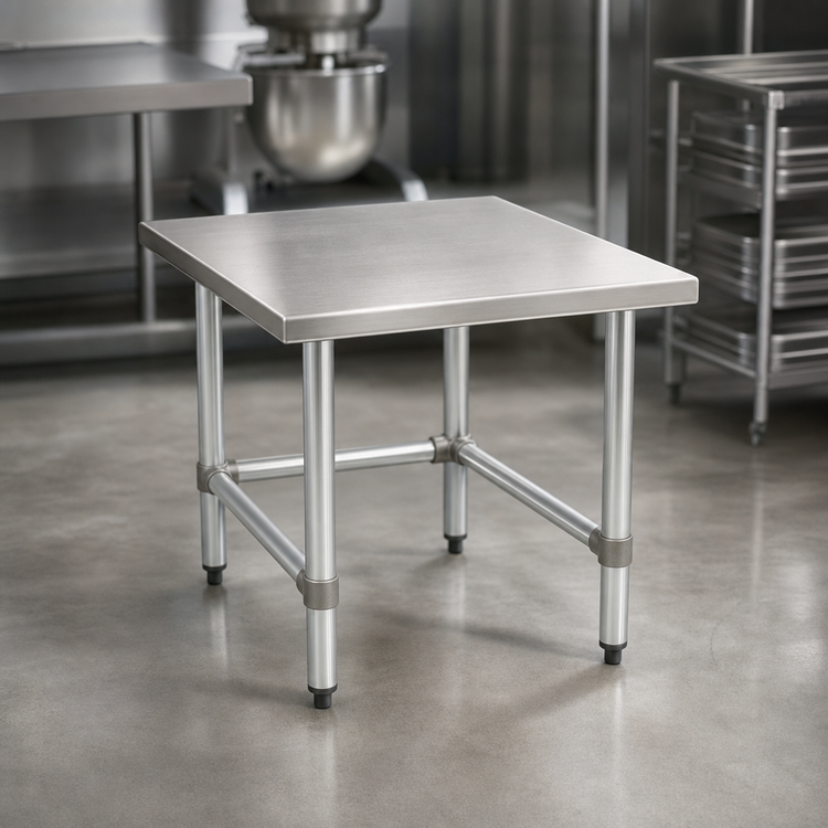 Product image #3 for Eagle Group Stationary Mixer Stand with 16-Gauge Stainless Steel Top, 24 x 24 x 24 Inches
