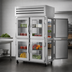 Thumbnail image #3 for True SPEC SERIES 2-Section Pass-Thru Refrigerator with 4 Glass Half Front Doors and 2 Solid Rear Doors