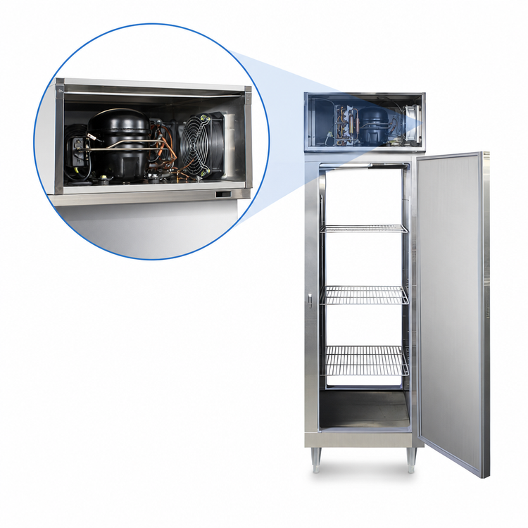 Product image #3 for Continental Refrigerator Designer Line D1FNSSPT One-Section Pass-Thru Reach-In Freezer with Solid Doors
