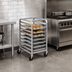 Thumbnail image #3 for Channel Manufacturing 7-Pan Half-Height Stainless Steel End-Load Bun Pan Rack with Casters