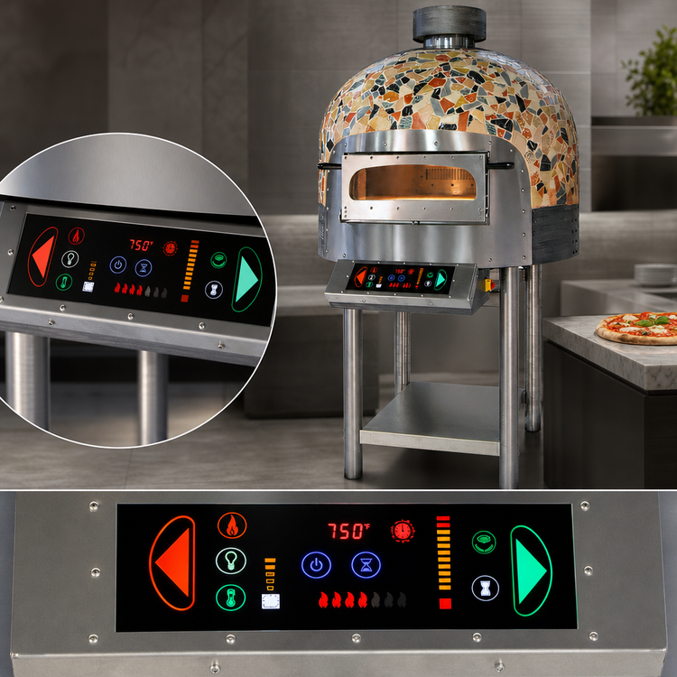 Product image #3 for Rosito Bisani FRV125-CM Rotary Electric Convection Pizza Oven, 49-Inch Round Cooking Diameter, 8-Pizza Capacity