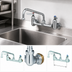 Thumbnail image #3 for T&S Brass B-0231-EE-CR 8-Inch Wall-Mount Pantry Faucet with 12-Inch Swing Nozzle