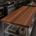 Thumbnail image #3 for 120 Inch x 48 Inch x 3 Inch American Black Walnut Edge Grain Kitchen Countertop
