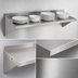 Thumbnail image #3 for Stallion 72-Inch Wall-Mounted Stainless Steel Shelf