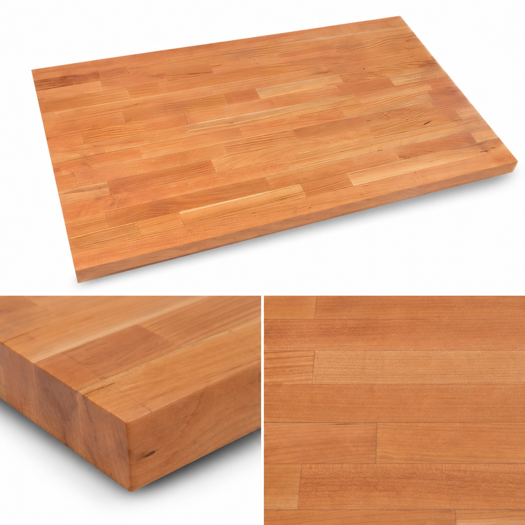 Product image #3 for John Boos Boos Block 42" x 25" American Cherry Blended Edge Grain Countertop with Varnique Finish