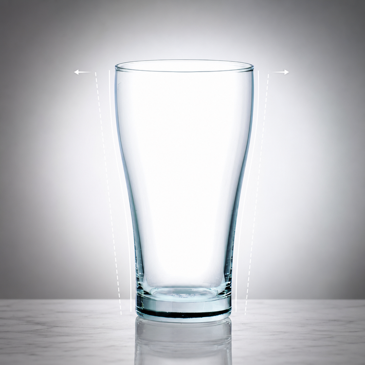 Product image #4 for Ocean 15 oz Clear Stemless Conical Pilsner/Wheat Beer Glass