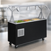 Thumbnail image #3 for Vollrath 2-Series Affordable Portable Refrigerated Cold Food Pan Buffet Station with Breath Guard, 3-Pan, Black, 120V