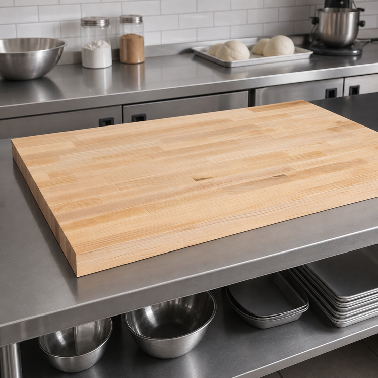 Product image #3 for John Boos 84 Inch x 36 Inch x 1-1/2 Inch Edge Grain Maple Work Table Top