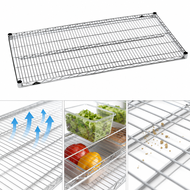 Product image #3 for Metro Super Erecta 48" x 14" Stainless Steel Wire Shelf