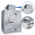 Thumbnail image #3 for Polar-Pak 8' x 10' Indoor Walk-In Cooler with Floor and Top-Mounted Self-Contained Refrigeration