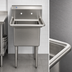 Thumbnail image #3 for Serv-Ware 1-Bowl Economy Stainless Steel Sink, 24 x 24 x 14-Inch Bowl