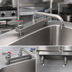 Thumbnail image #3 for BK Resources Evolution Deck-Mount Manual Faucet with 12-Inch Swing Spout, 8-Inch Centers