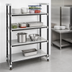Thumbnail image #3 for Cambro Camshelving Elements XTRA High Density Top Rail 4-Shelf Solid Stationary Starter Unit, 24 x 60 x 81 Inches, Speckled Gray