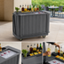 Thumbnail image #3 for Cambro CamBar BAR650191 Economy System Portable Beverage Bar with 80-lb Ice Sink and 7-Bottle Speed Rail, Granite Gray