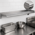 Thumbnail image #3 for Eagle Group 84 Inch Wall-Mounted Stainless Steel Shelf, 10 Inch Deep, 14 Gauge 304