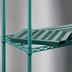 Thumbnail image #3 for QuadPlus 36 x 24 Inch Solid Green Polymer Shelf Mat with MICROGARD Antimicrobial Protection and QuadTruss Wire Frame