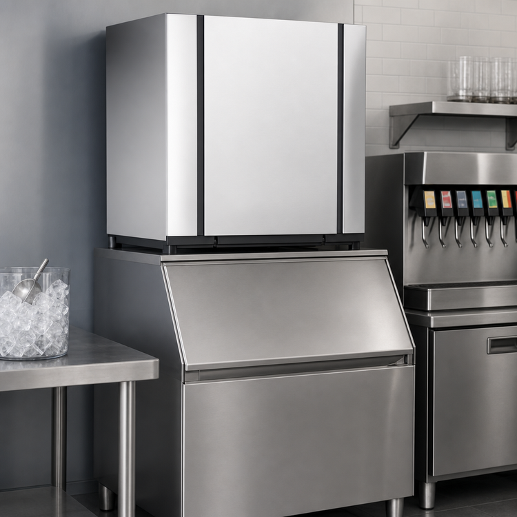 Product image #4 for Ice-O-Matic Elevation Series Modular Full-Size Cube Ice Maker, Remote-Cooled, 930 lb/Day, 30-Inch Wide