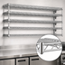Thumbnail image #3 for Eagle Group QuadTruss Piggyback 5-Tier Wall-Mounted Wire Shelf Kit, 60W x 18D, Chrome