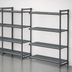 Thumbnail image #3 for Cambro Camshelving Basics Plus 24 Inch x 42 Inch x 72 Inch 4-Tier Vented Add-On Polymer Shelving Unit, Brushed Graphite