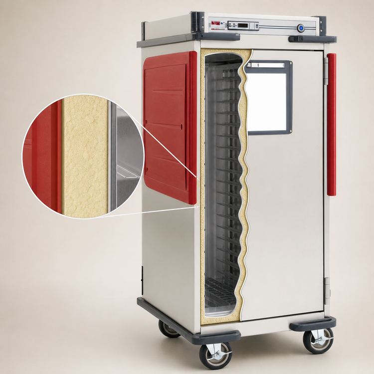 Product image #3 for Metro C5 Transport Armour C5T8-DSF Heavy-Duty Insulated Mobile Heated Holding Cabinet, 5/6 Height, 28 Pan Capacity