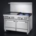 Thumbnail image #3 for Southbend Ultimate 48-Inch Gas Restaurant Range with 2 Open Burners, 36-Inch Griddle, Convection Oven and Cabinet Base