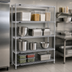 Thumbnail image #3 for Redipak 4-Tier Wire Shelving Unit with QuadTruss Shelves, 48 x 24 x 74 Inches