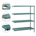 Thumbnail image #3 for Metro Super Erecta Pro 4-Shelf Add-On Shelving Unit with Removable Polymer Shelf Mats, 21 x 54 x 74 Inches, Green