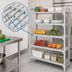 Thumbnail image #4 for Cambro Camshelving Premium 5-Tier Vented Stationary Starter Polymer Shelving Unit, 18 x 60 x 64 Inches, Speckled Gray