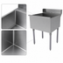 Thumbnail image #3 for Advance Tabco Square Corner Single-Compartment Scullery Sink with 4-Inch Backsplash and Rear Deck
