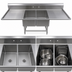 Thumbnail image #3 for John Boos Pro-Bowl 2-Compartment Platter Sink with 30-Inch Left and Right Drainboards, 16-Gauge Stainless Steel