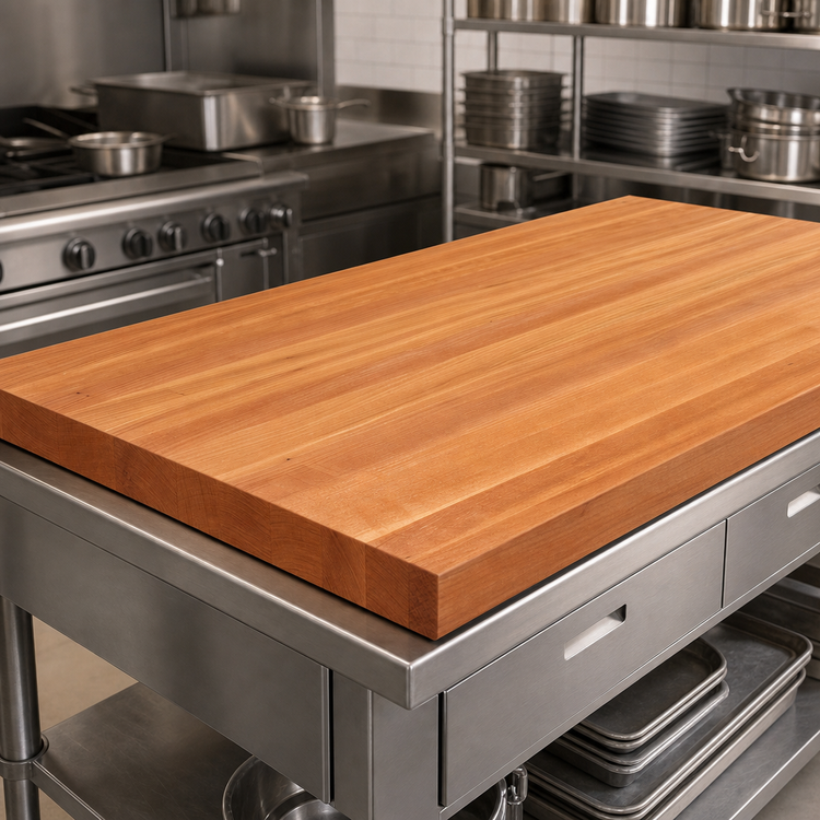 Product image #3 for Boos Block American Cherry Edge Grain Kitchen Countertop, 144 x 32 x 3 Inch, Varnique Finish