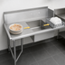 Thumbnail image #3 for John Boos Straight Soiled Dishtable, Left-to-Right, 36 x 30 Inch, 20 x 20 x 8 Inch Sink
