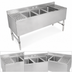 Thumbnail image #3 for John Boos Slim-Line 3-Compartment Stainless Steel Underbar Sink Unit with 3-Inch Backsplash, 36 x 18 x 32-1/2 Inches