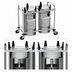 Thumbnail image #3 for Atlas Metal 2-Stack Mobile Open Frame Plate Dispenser for 10-1/8 Inch Plates, Unheated