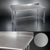 Thumbnail image #3 for Eagle Spec-Master 48-Inch x 30-Inch Stainless Steel Work Table with Rear Upturn and Galvanized Tubular Base